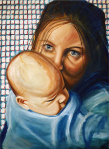 Mother and Child oil painting